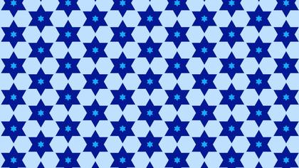 Blue Stars Background Pattern Vector Graphic
