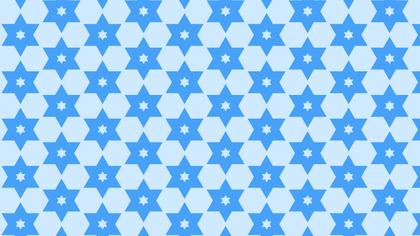 Blue Seamless Stars Pattern Background Illustrator