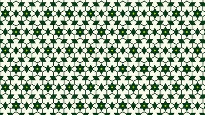 Green Seamless Star Pattern Background Design