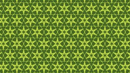 Moss Green Star Pattern
