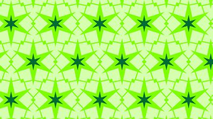Green Seamless Star Pattern Background