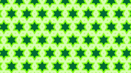 Green Seamless Star Pattern Background