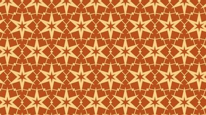 Orange Seamless Star Pattern Image