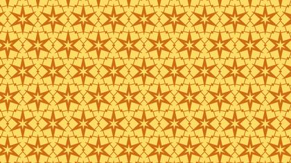 Amber Color Stars Background Pattern Vector