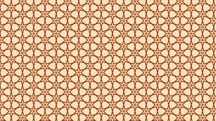 Orange Seamless Stars Pattern