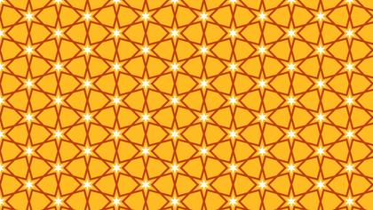 Amber Color Star Pattern Vector