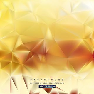 Abstract Yellow Polygon Triangle Pattern Background