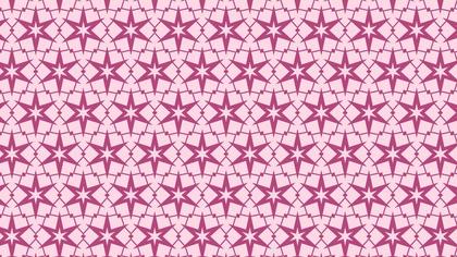 Pink Seamless Stars Pattern