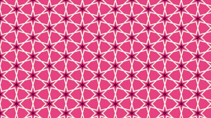 Pink Seamless Star Pattern Background Illustrator