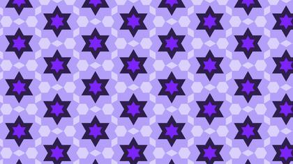 Violet Seamless Stars Pattern Background