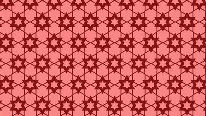 Red Seamless Star Background Pattern Image