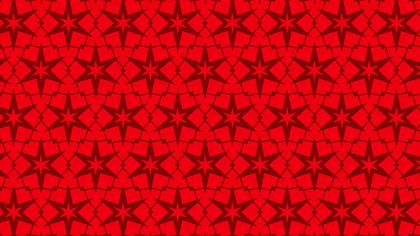 Red Seamless Star Pattern Vector Art