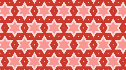 Red Seamless Star Background Pattern Vector Image
