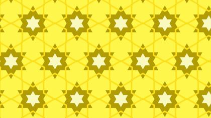 Yellow Seamless Star Pattern Background Design