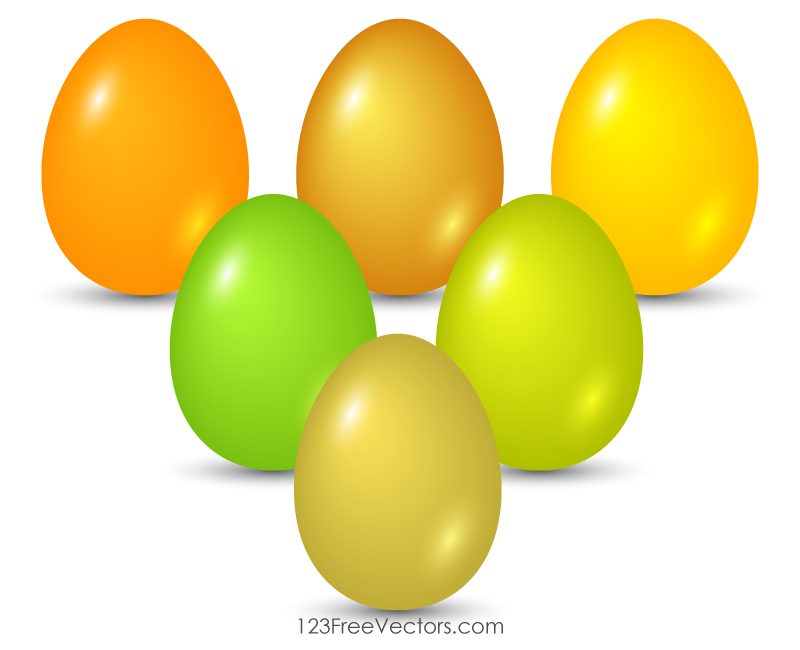 Colorful Easter Egg Graphics