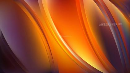 Orange Flow Abstract