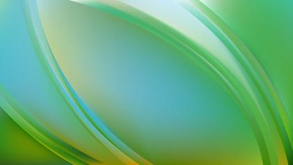Abstract Blue and Green Wavy Background Graphic