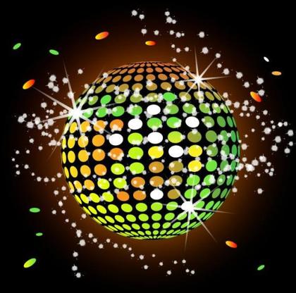 Colorful Disco Ball Wallpaper