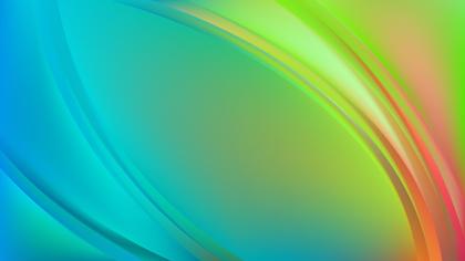 Abstract Colorful Shiny Wave Background