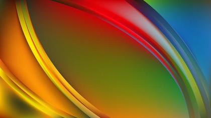 Abstract Colorful Shiny Wave Background Design