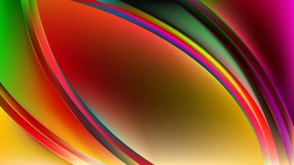 Glowing Colorful Wave Background Illustrator