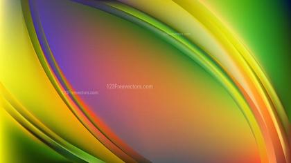 Abstract Glowing Colorful Wave Background