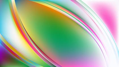Abstract Glowing Colorful Wave Background Vector