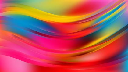 Abstract Colorful Wave Background