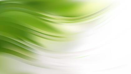 Green and White Abstract Wave Background Vector Graphic