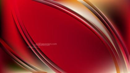 Abstract Red and Yellow Wave Background