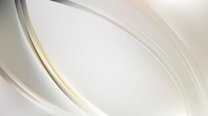 Abstract White Wave Background Vector Image