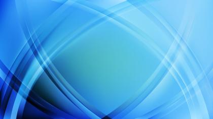 Blue Curves Abstract