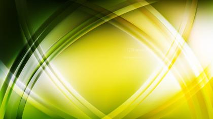 Green and Yellow Abstract Curves