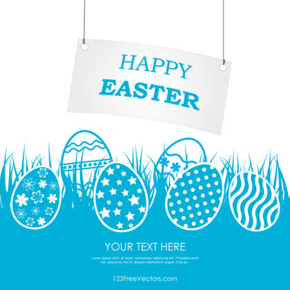 Happy Easter Banner Clip Art