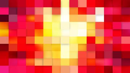 Abstract Red and Yellow Squares
