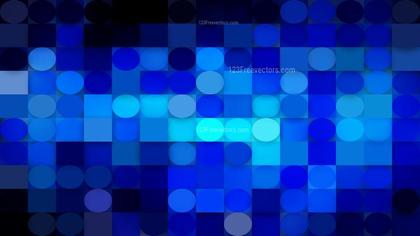 Cool Blue Circles and Squares Background Design