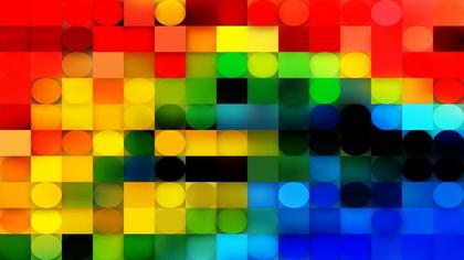 Abstract Colorful Circles and Squares Background