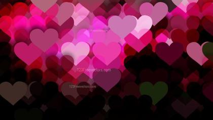 Layered Hearts Abstract