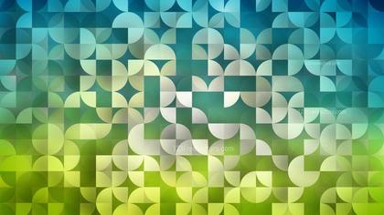 Blue and Green Quarter Circles Background Design