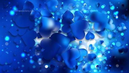 Dark Blue Love Background Illustration