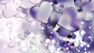 Light Purple Heart Wallpaper Background Illustration