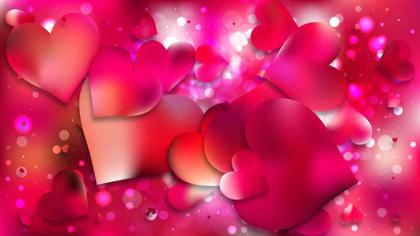 Free Download Pink Love Background Vector Illustration