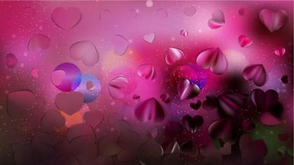 Floating Hearts Background