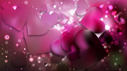Dramatic Passion Pink and Black Heart Designs
