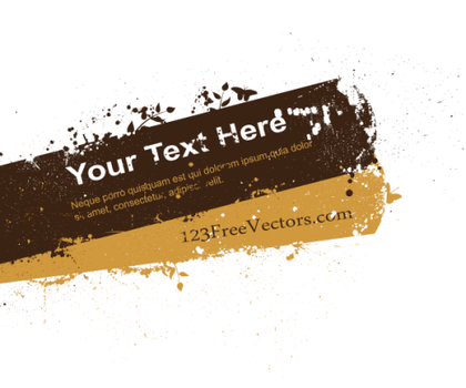 Splatter Banner Vector Graphics