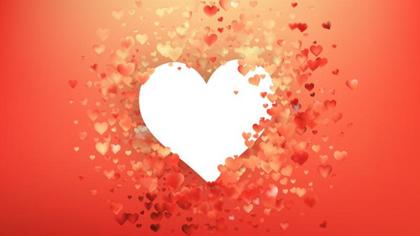 Eternal Love Red Yellow and Black Heart Background Extravaganza