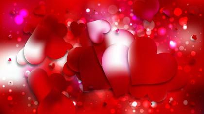 Romantic Red Heart Background