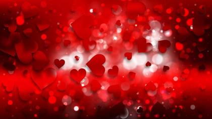 Red Hearts Bokeh
