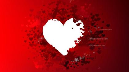 Heart Silhouette with Red Hearts