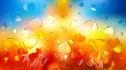Floating Hearts Background